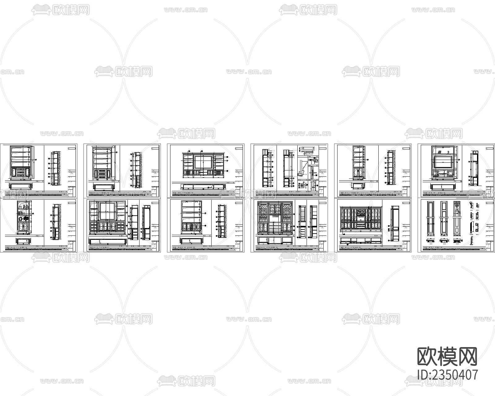 十套欧式家具节点大样下载（渲染图2）