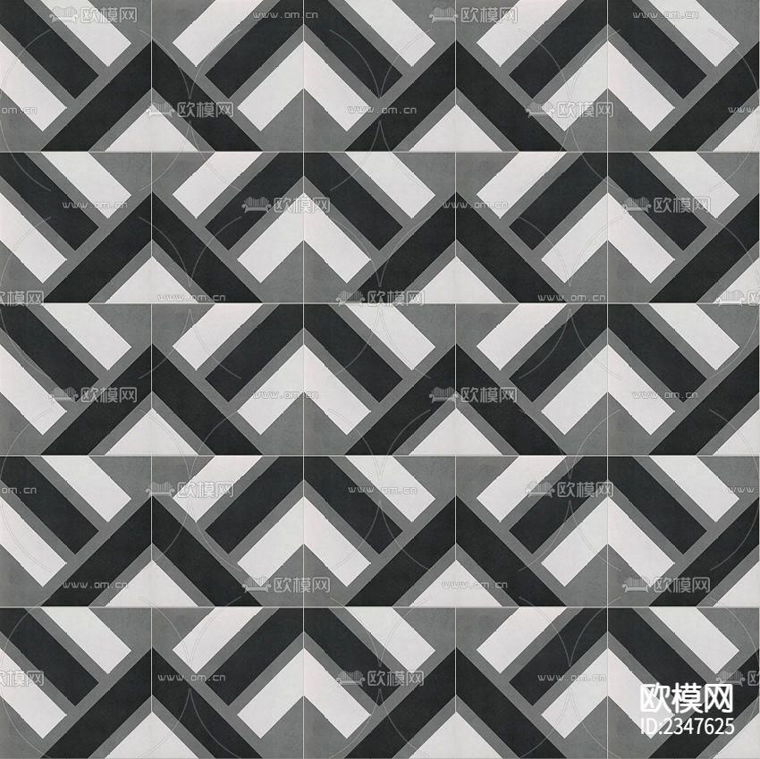 复古小众花砖贴图下载