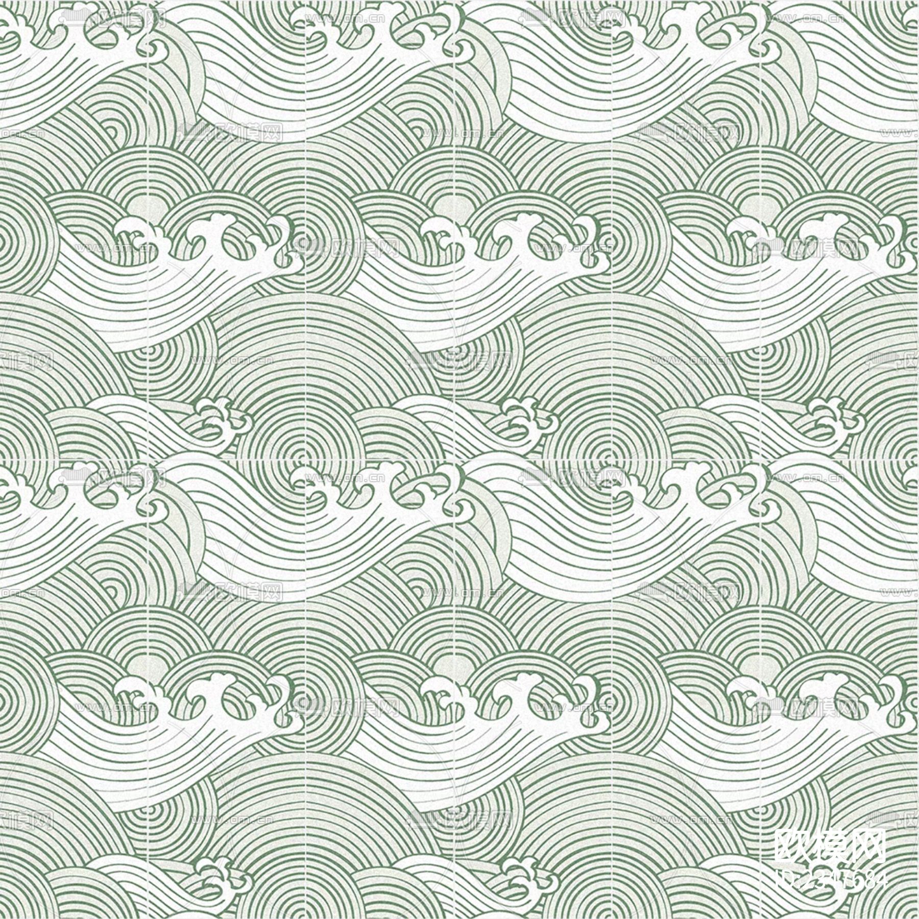 复古小众花砖贴图下载