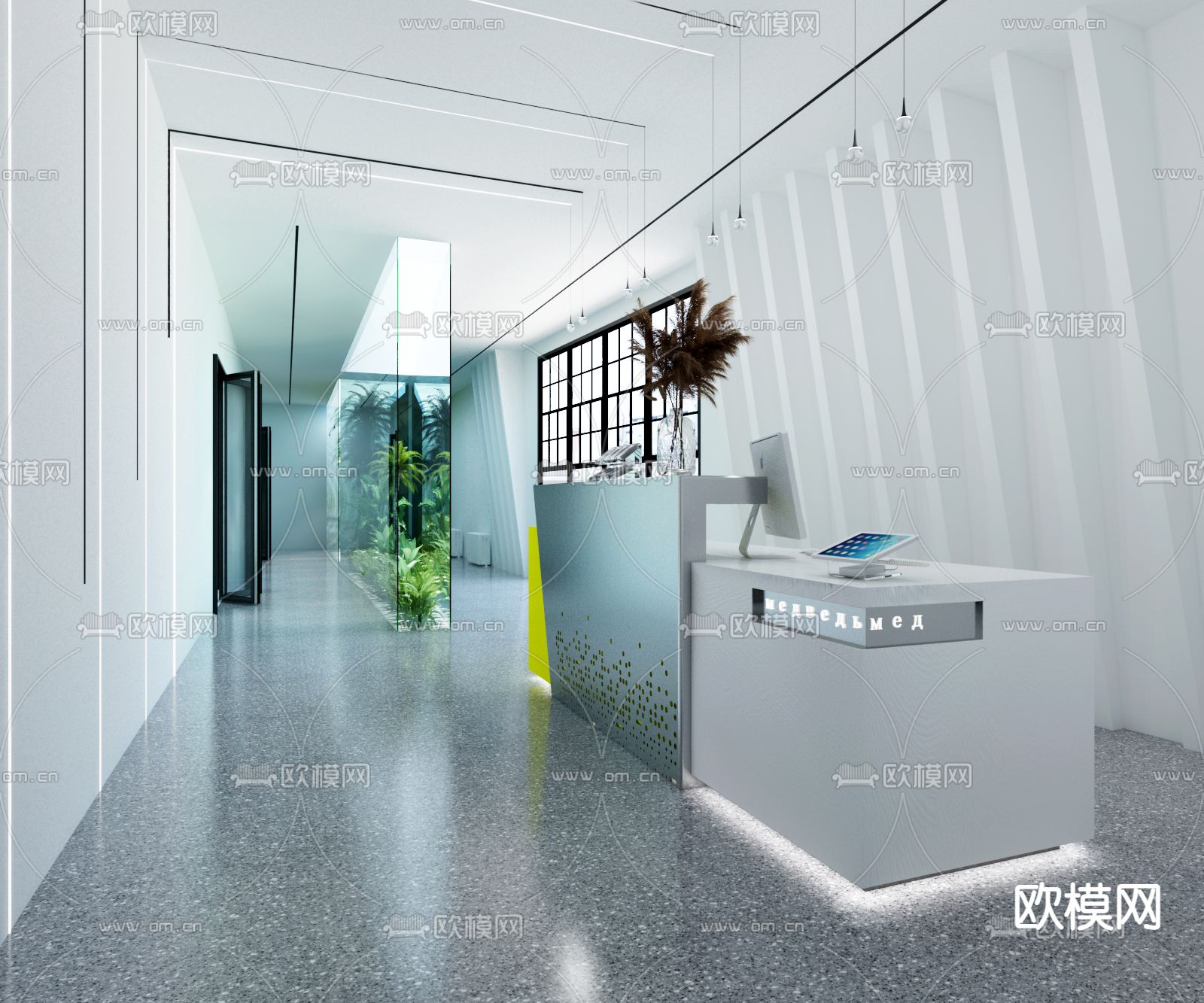 食品公司 前台接待免费3d模型下载