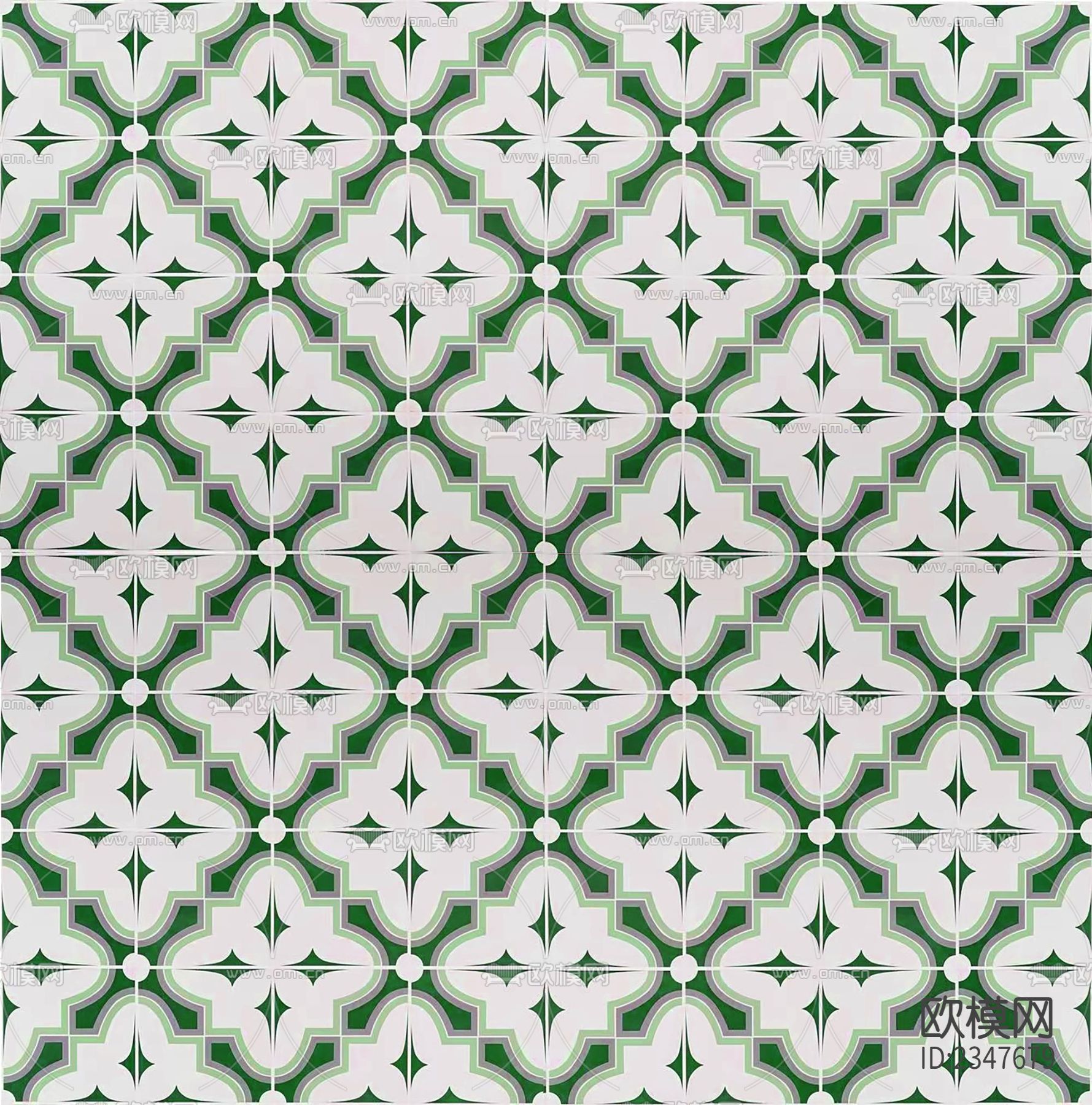 复古小众花砖贴图下载