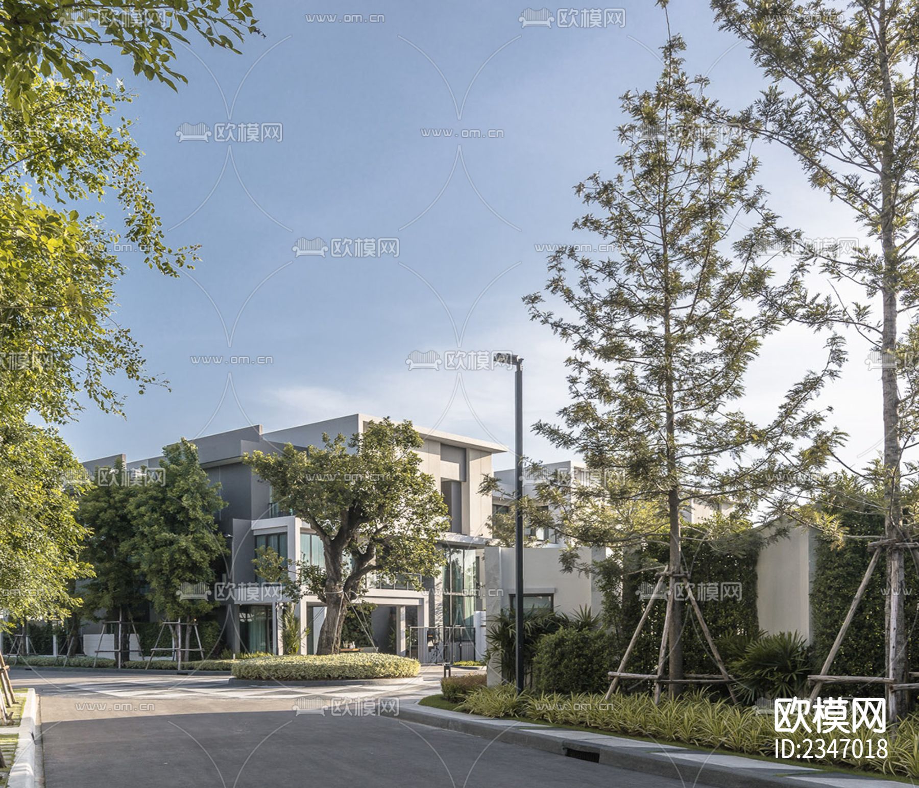 小区外景贴图下载