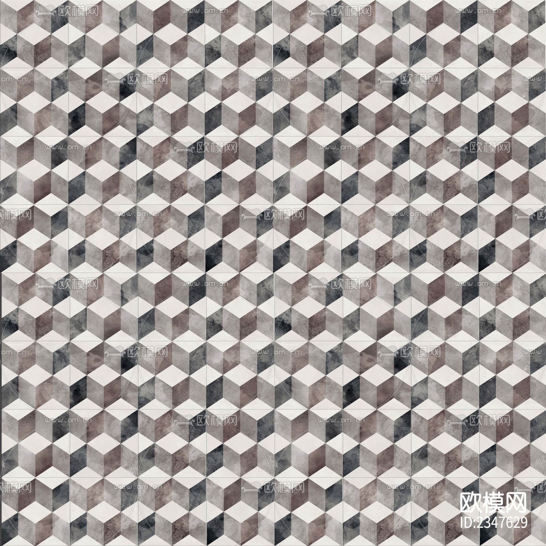 复古小众花砖贴图下载