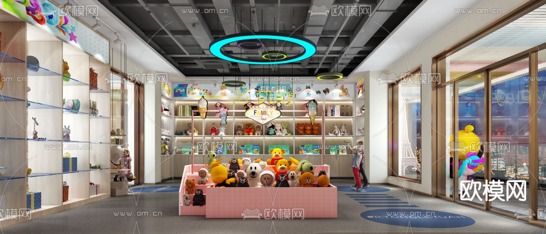 儿童玩具店 售卖店3d模型下载（渲染图2）