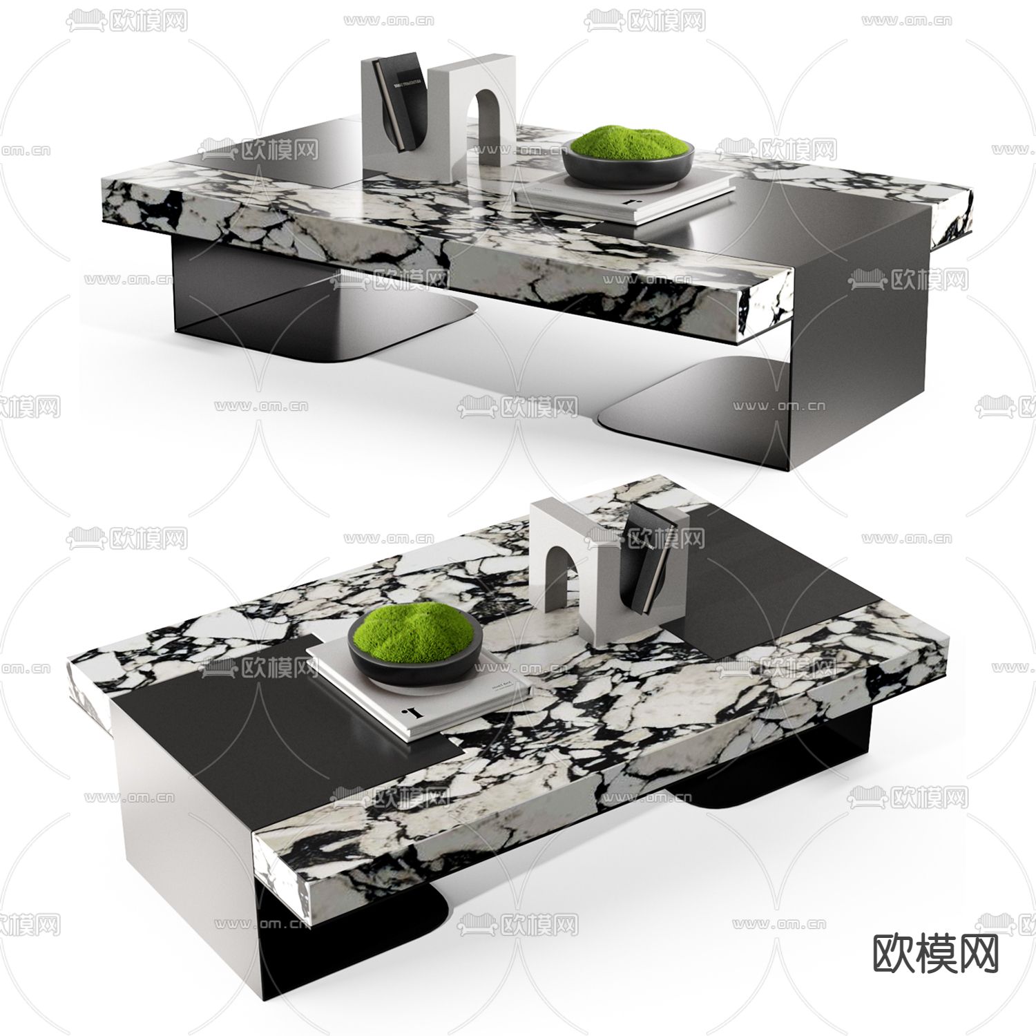 MISSANA大理石茶几3d模型下载（渲染图1）