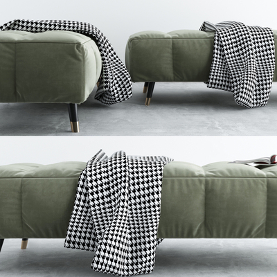  现代沙发凳su模型 