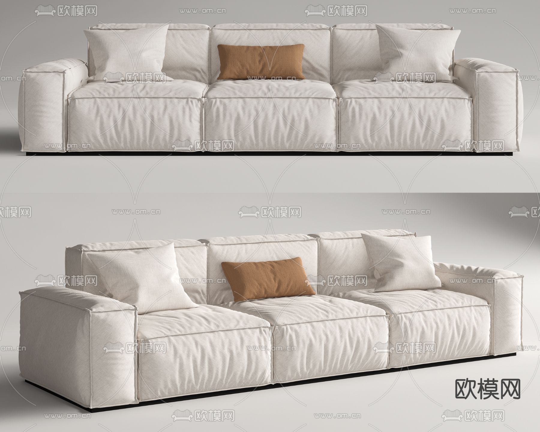 Bonaldo 布艺沙发su模型