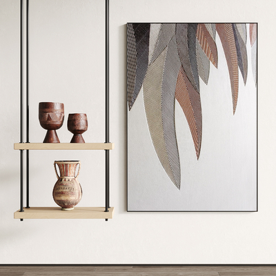 现代抽象挂画su模型