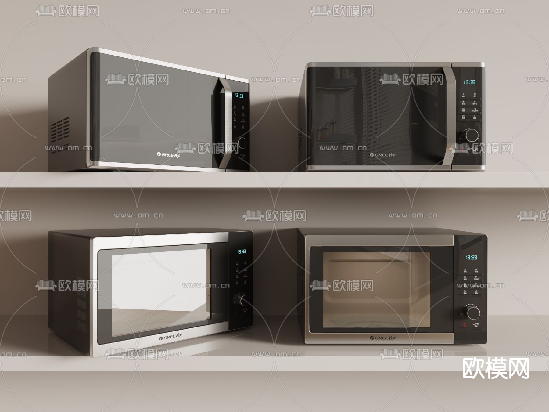 微波炉 烤箱3d模型