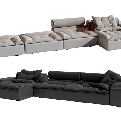  Baxter 转角沙发su模型 