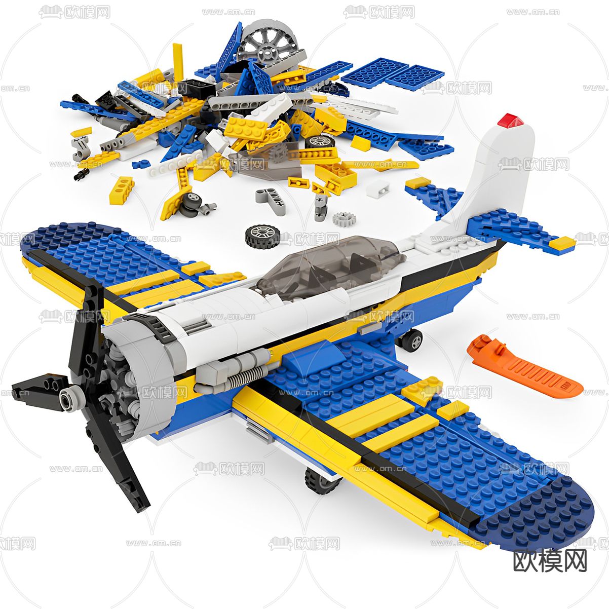 浅坑入乐高 篇九：LEGO 乐高 机械组 42025 A模式货运飞机_拼插积木_什么值得买