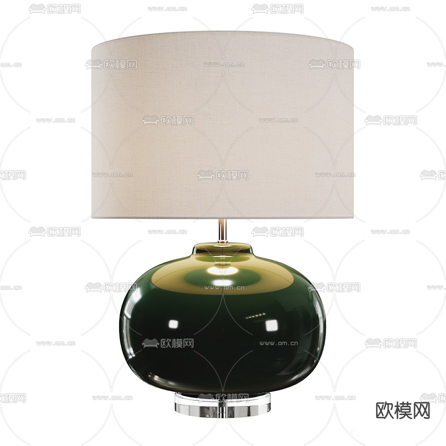 Zara Home 轻奢台灯3d模型下载（渲染图2）