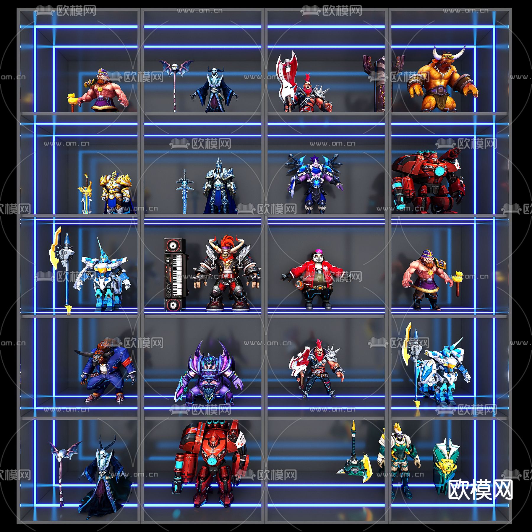 游戏手办 动画手办3d模型下载