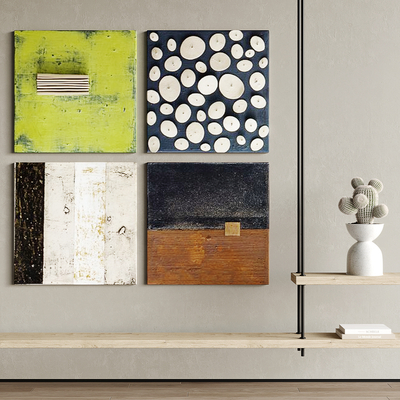 现代抽象挂画su模型