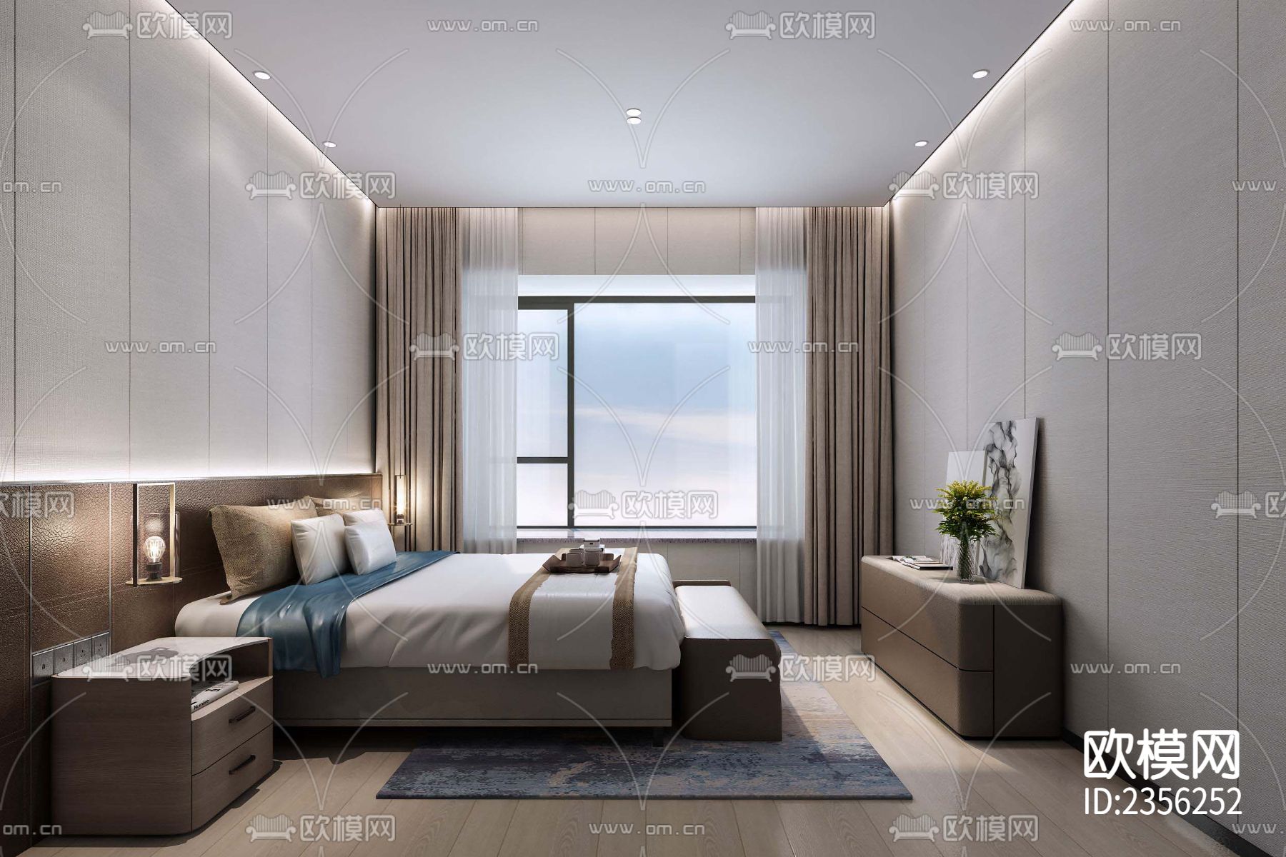 别墅cad施工图下载（渲染图4）