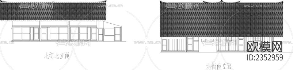 古建民居CAD施工圖下載(渲染圖4)
