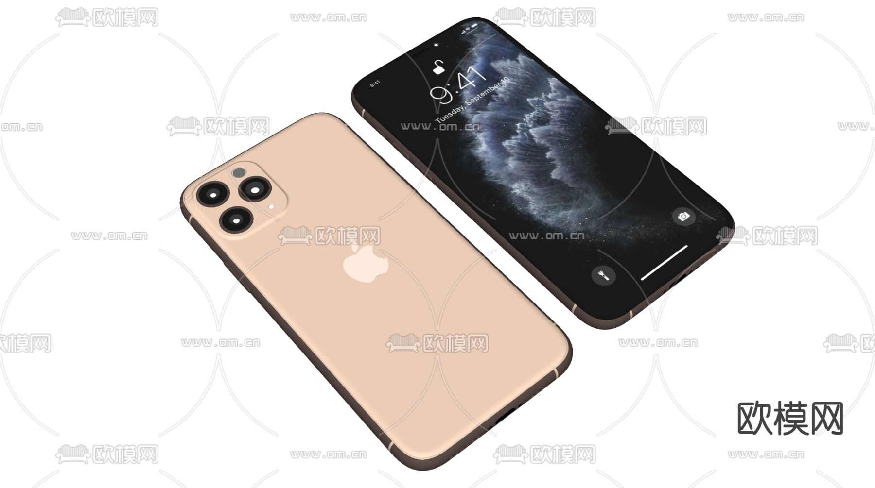 iPhone手机su模型下载（渲染图2）