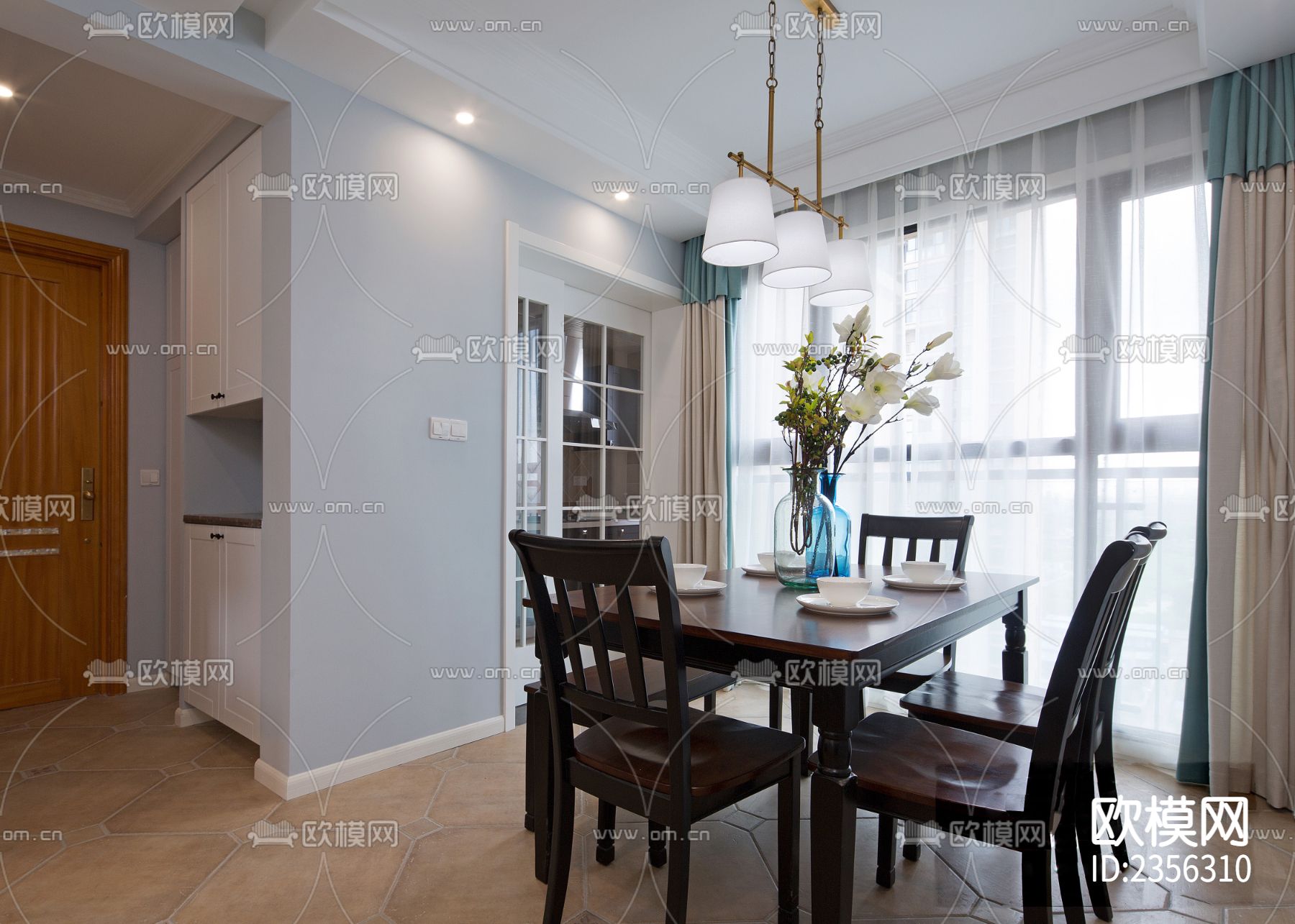 样板房cad施工图下载（渲染图5）