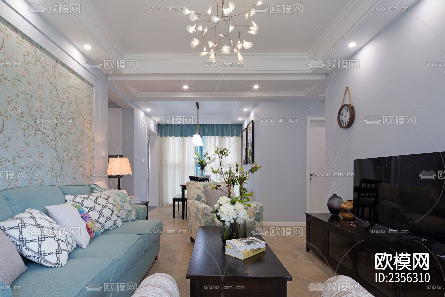 样板房cad施工图下载（渲染图4）