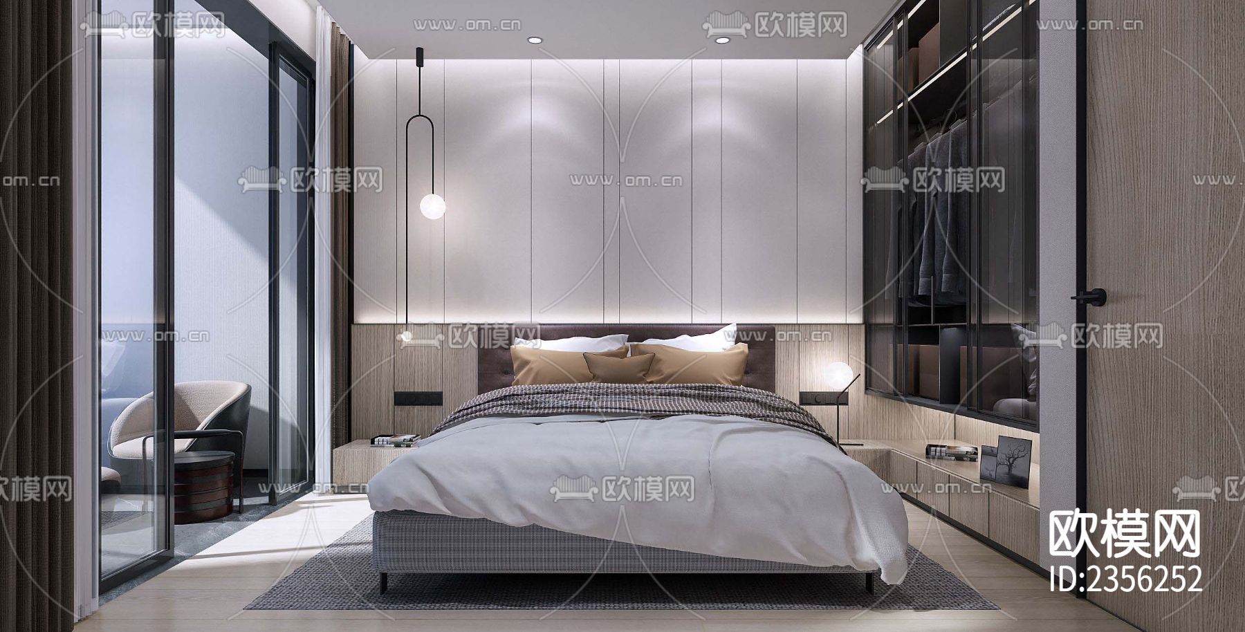 别墅cad施工图下载（渲染图5）