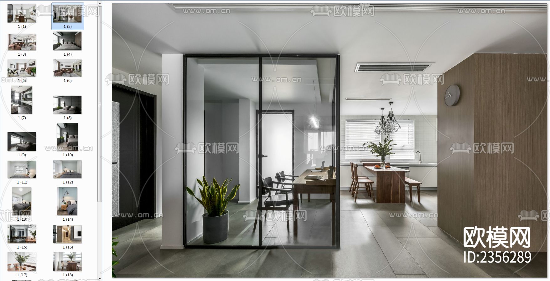 家装cad施工图下载（渲染图5）