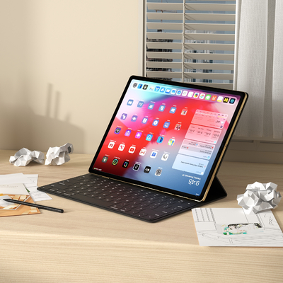  iPad平板电脑su模型 