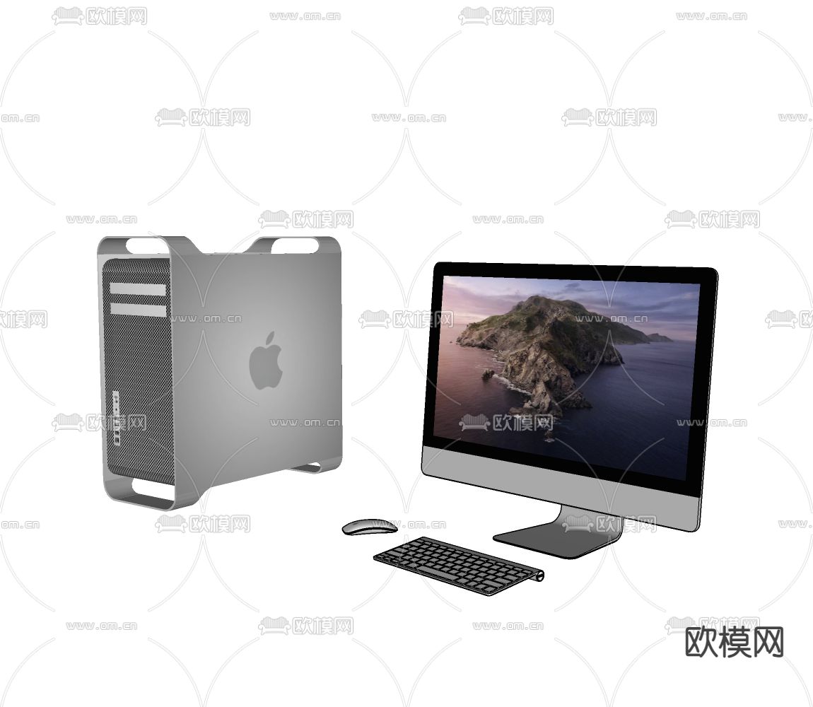 苹果电脑 主机su模型下载（渲染图2）