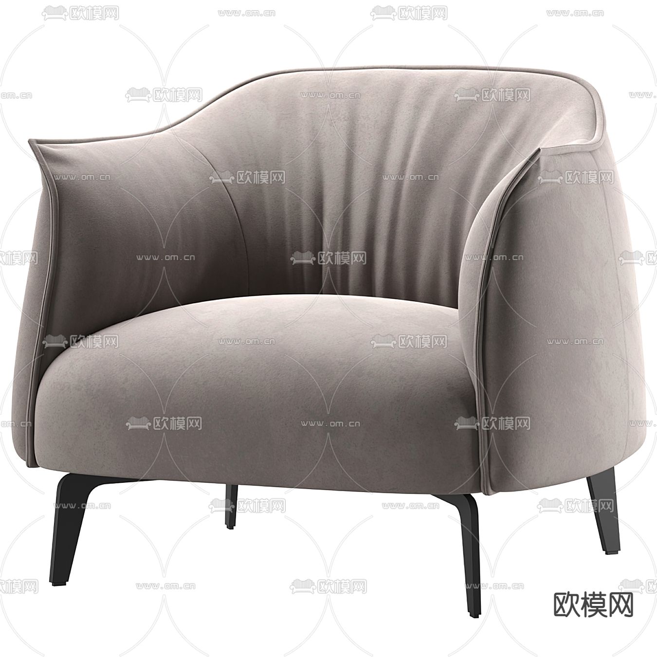 Giorgetti 现代休闲椅 沙发椅3d模型下载（渲染图2）