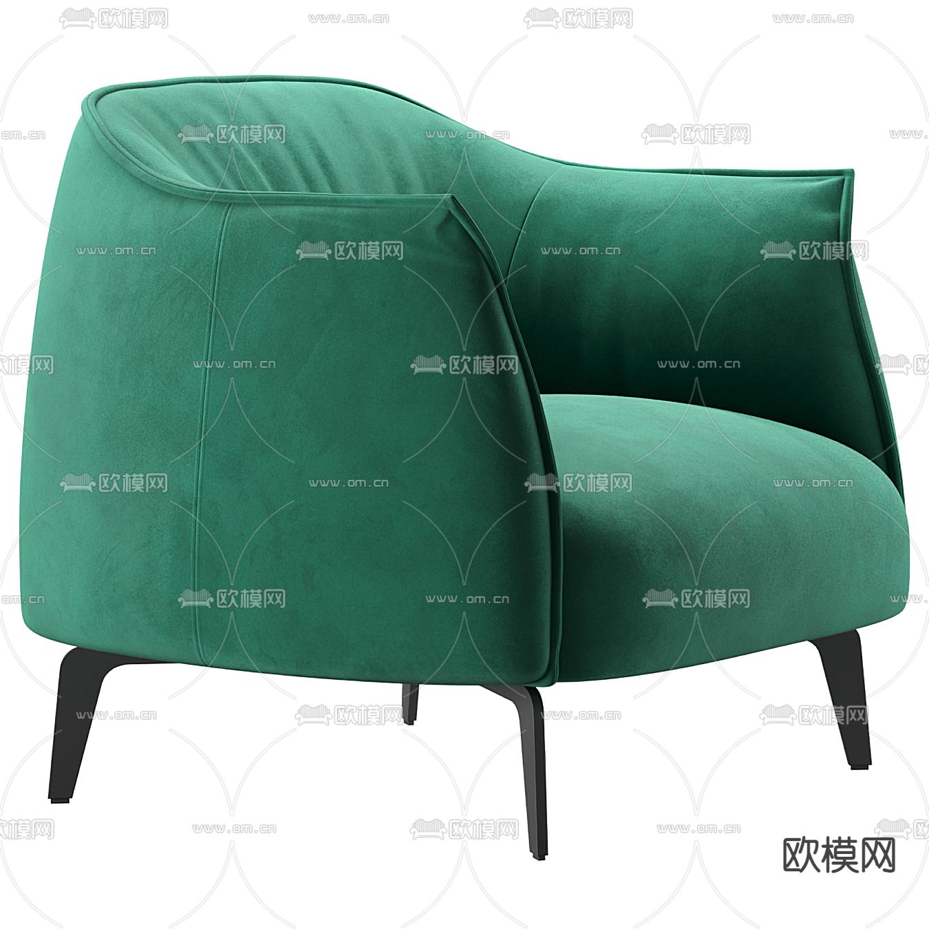 Giorgetti 现代休闲椅 沙发椅3d模型下载（渲染图3）
