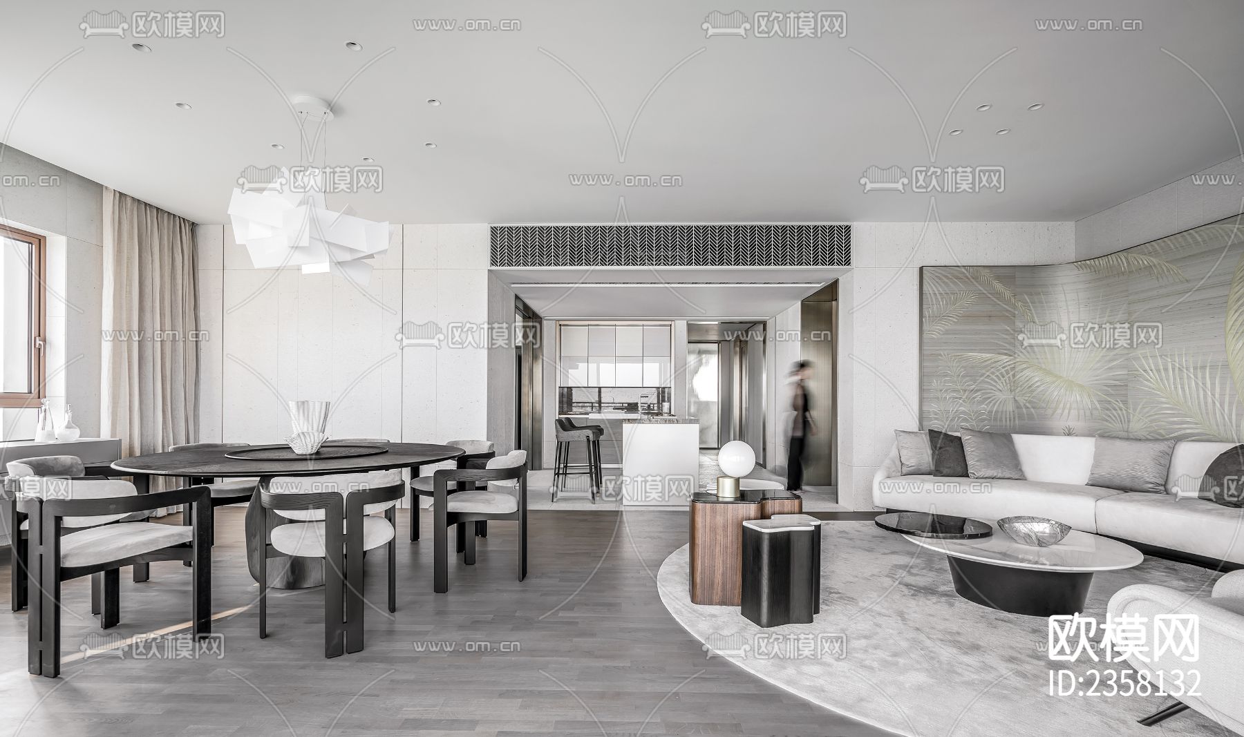 【HYY·D】武汉天地云廷CAD施工图下载（渲染图2）