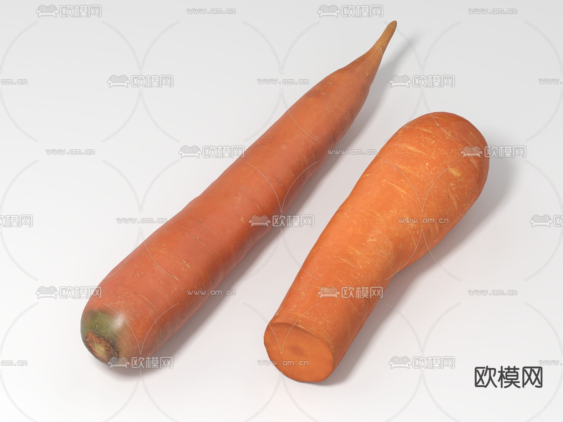 胡萝卜 蔬果食物su模型
