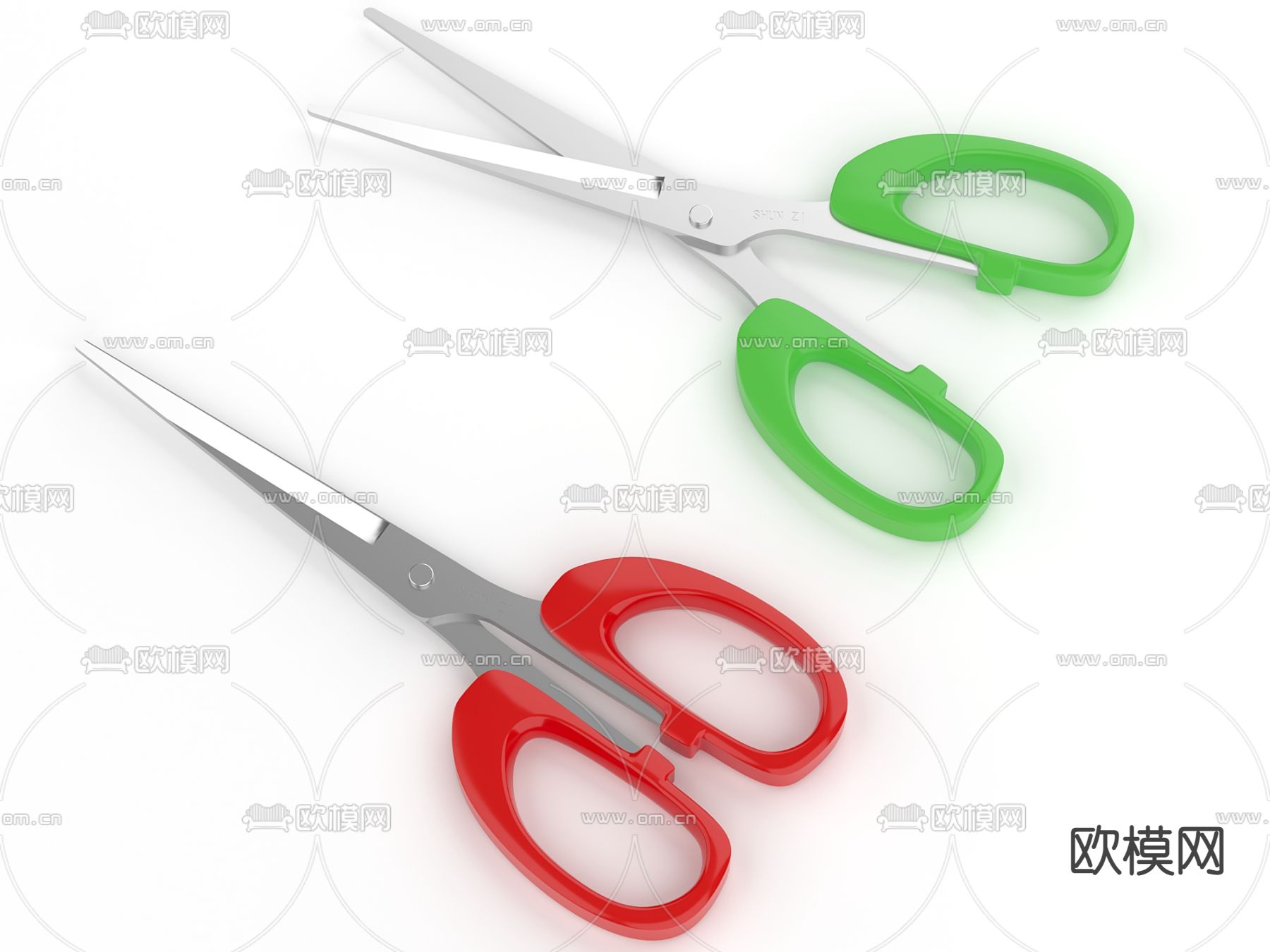 现代剪刀su模型下载（渲染图1）