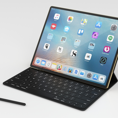  平板电脑 ipad 触控笔su模型 