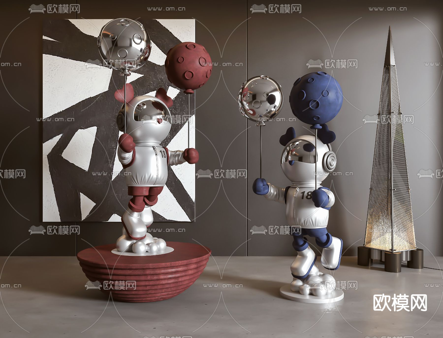卡通潮玩 摆件3d模型