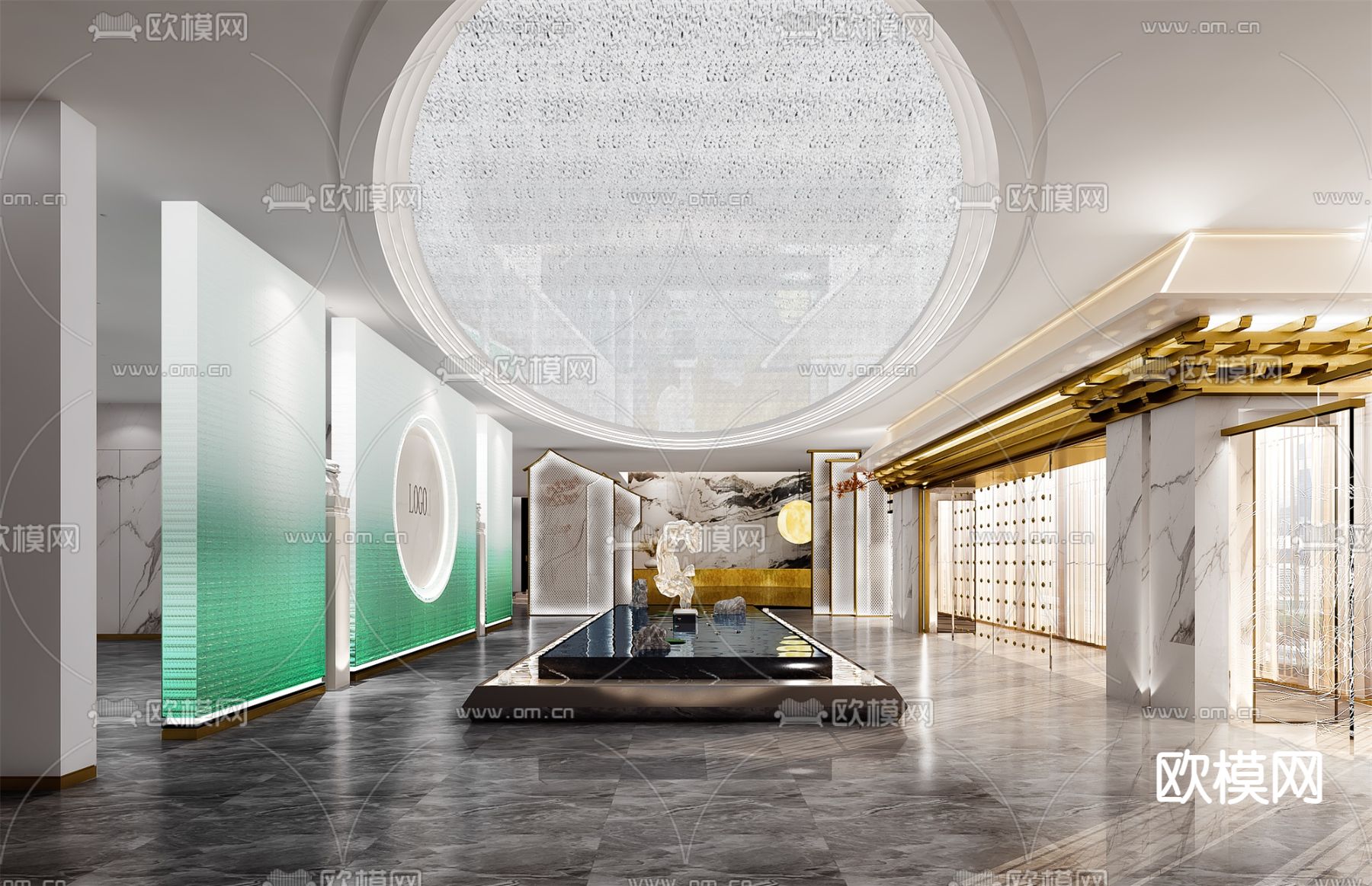 现代售楼处免费3d模型下载