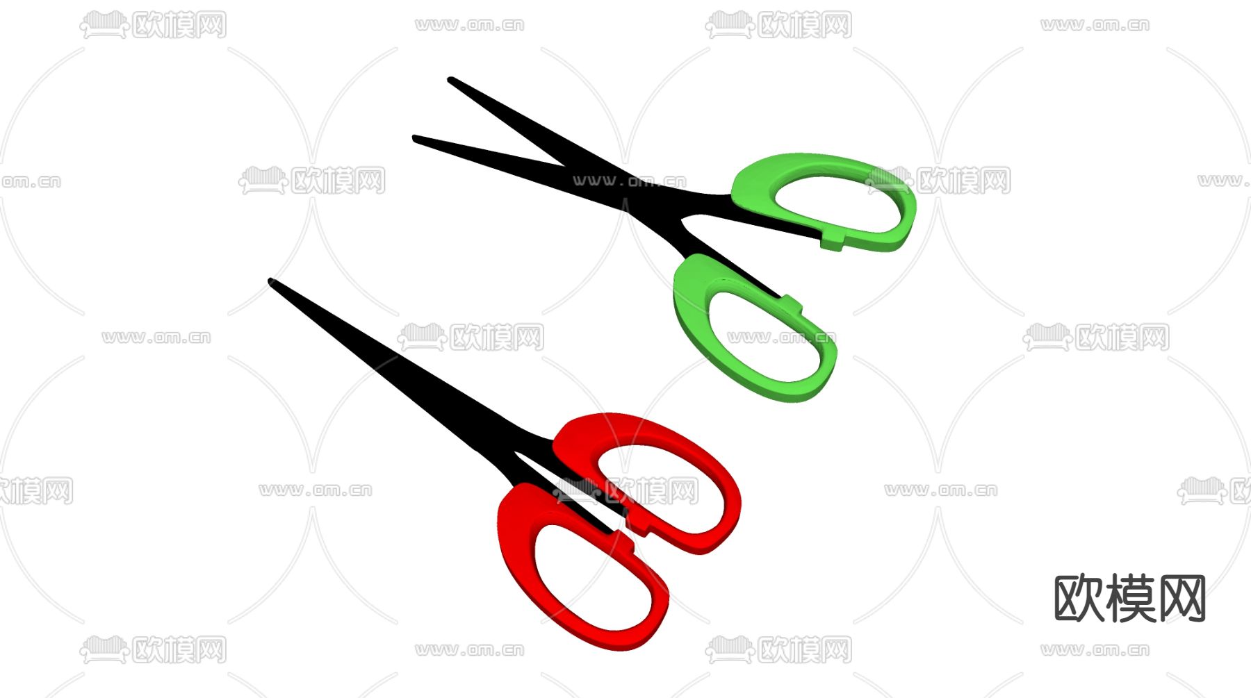 现代剪刀su模型下载（渲染图2）