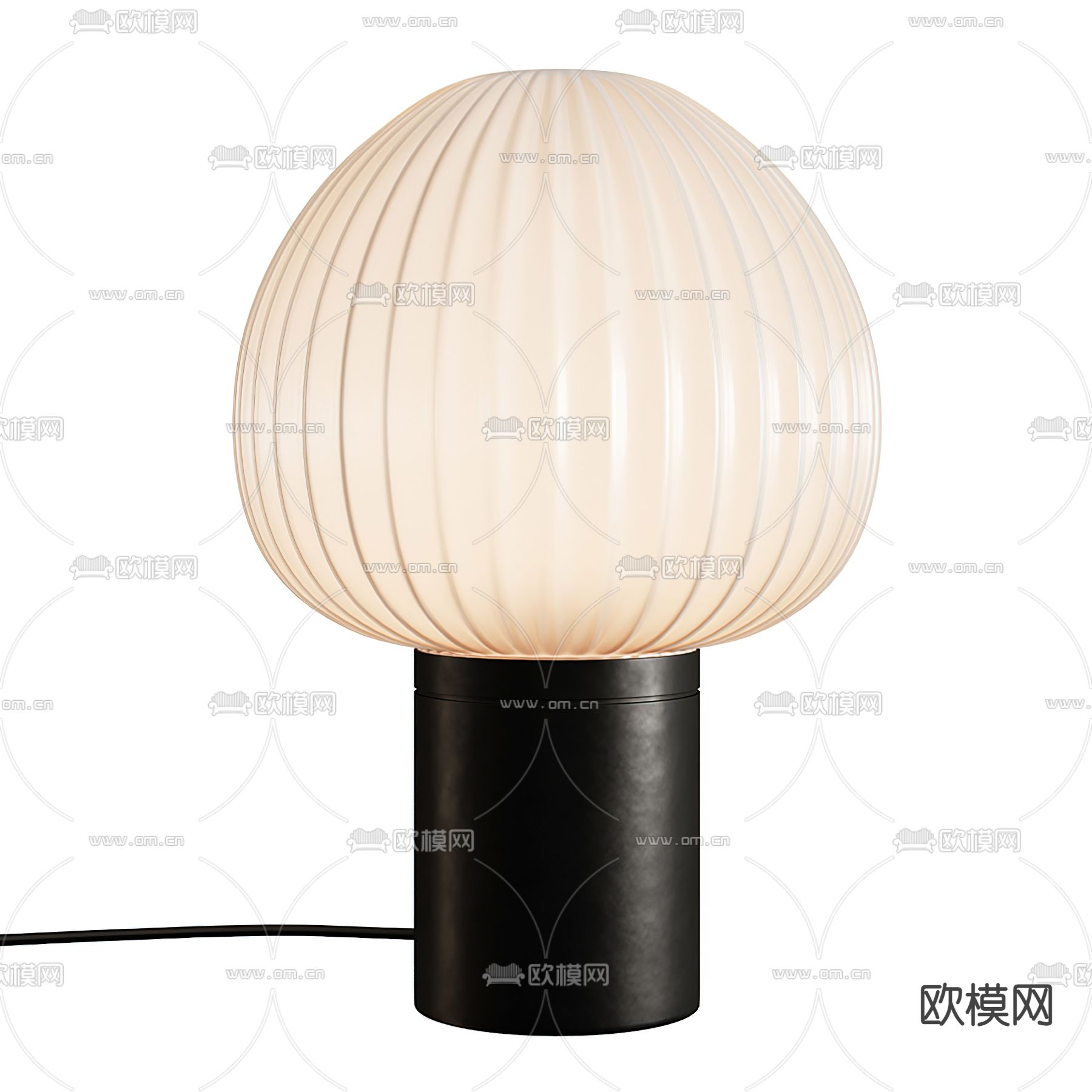 MISSANA 中古风台灯3d模型下载（渲染图1）