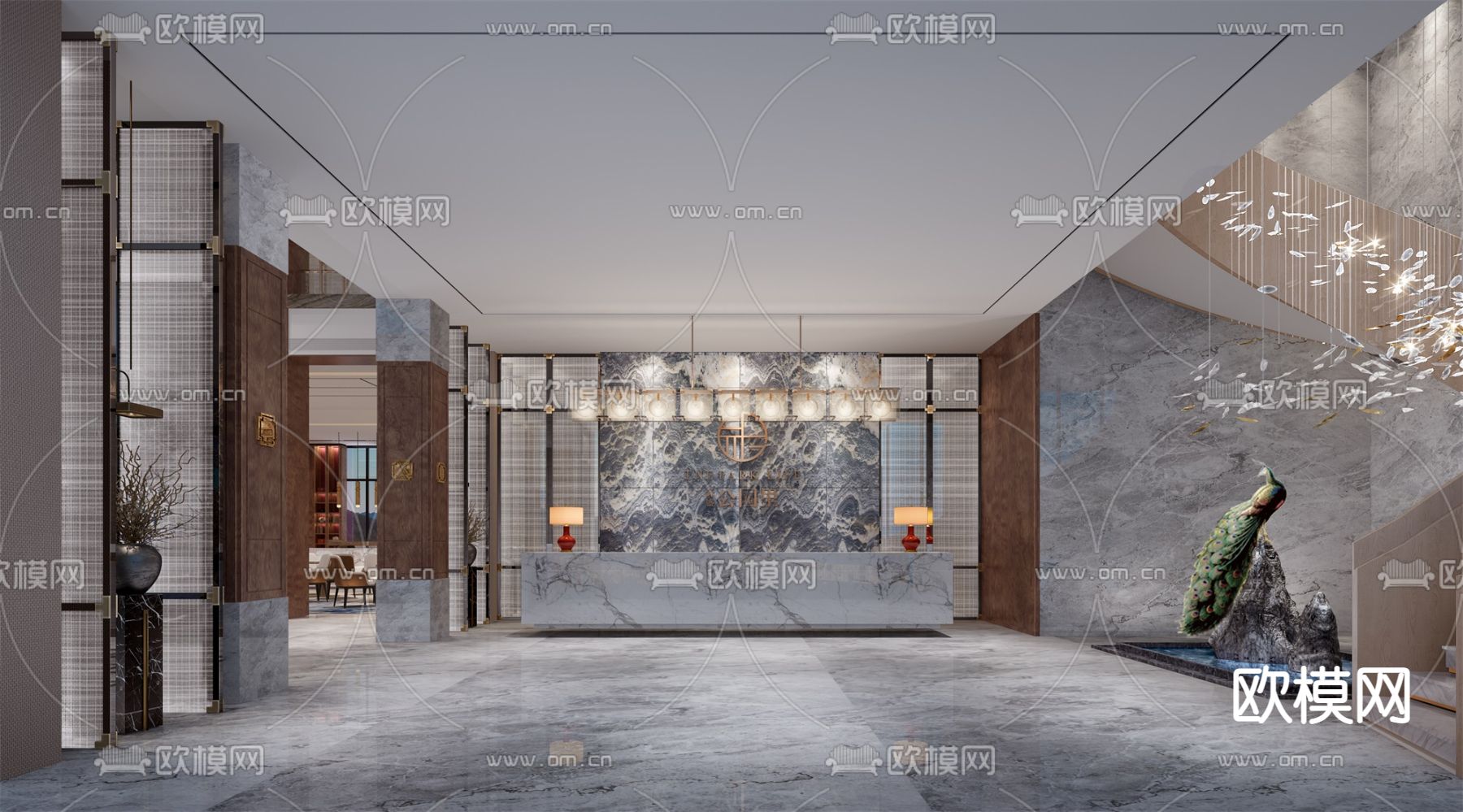 现代售楼处免费3d模型下载