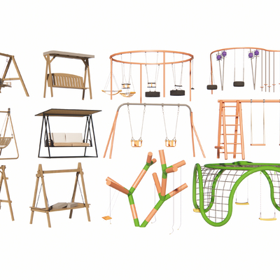 户外吊椅 秋千su模型