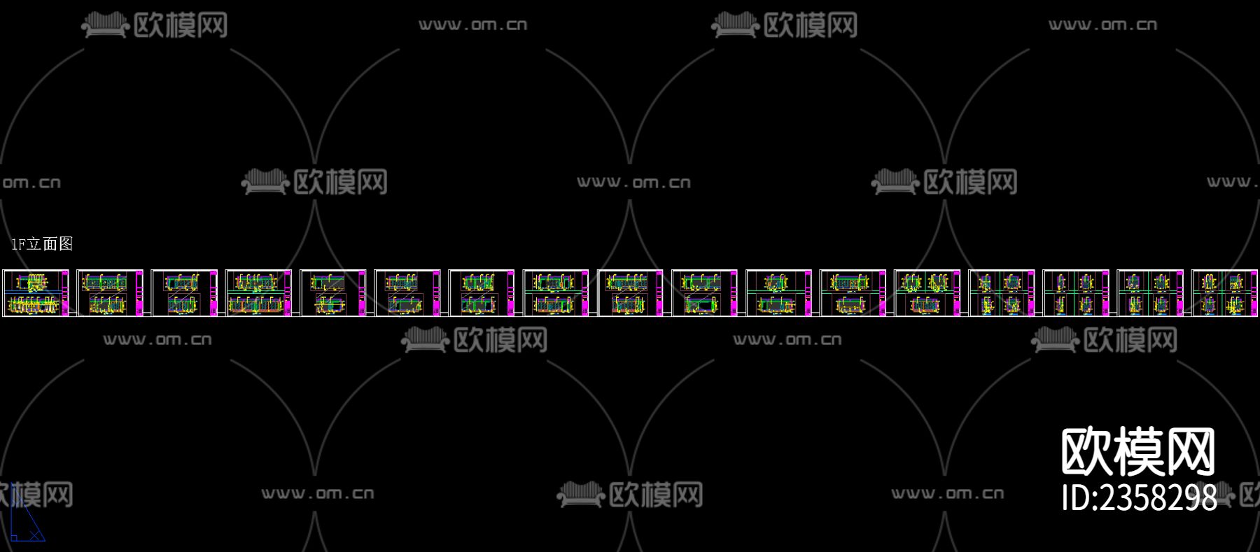 展厅CAD施工图下载（渲染图3）