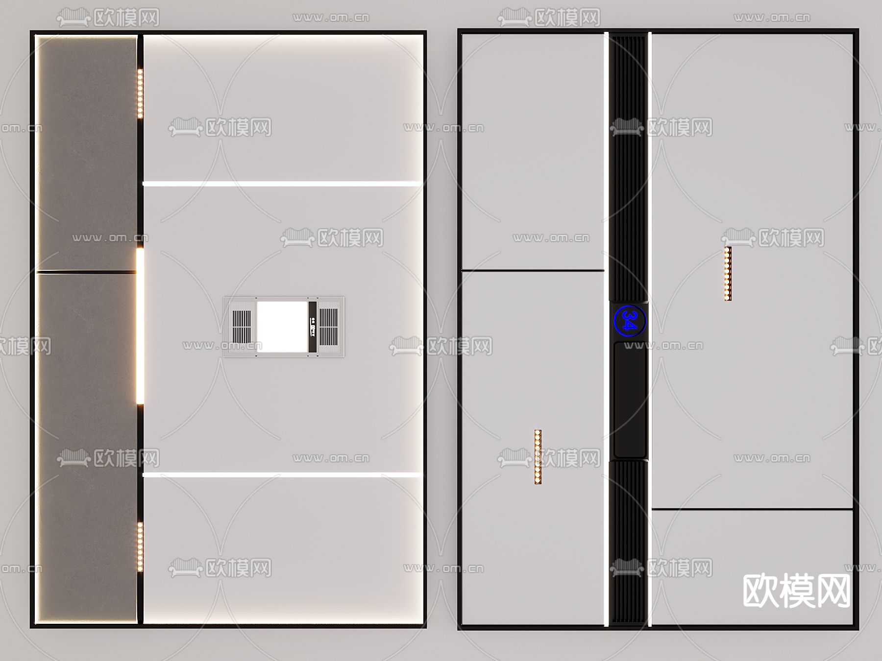 蜂窝大板天花 扣板吊顶3d模型