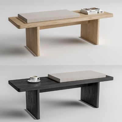 实木长凳 凳子su模型