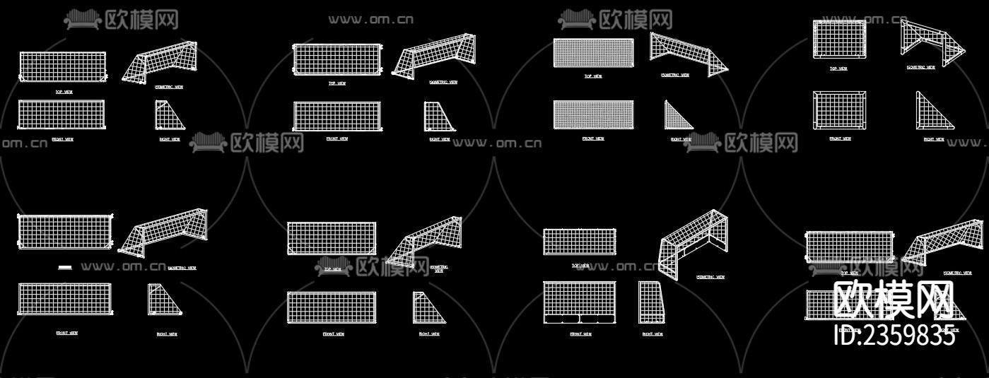 足球网cad图库下载（渲染图6）