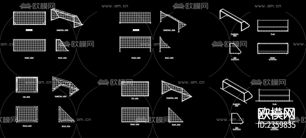 足球网cad图库下载（渲染图5）