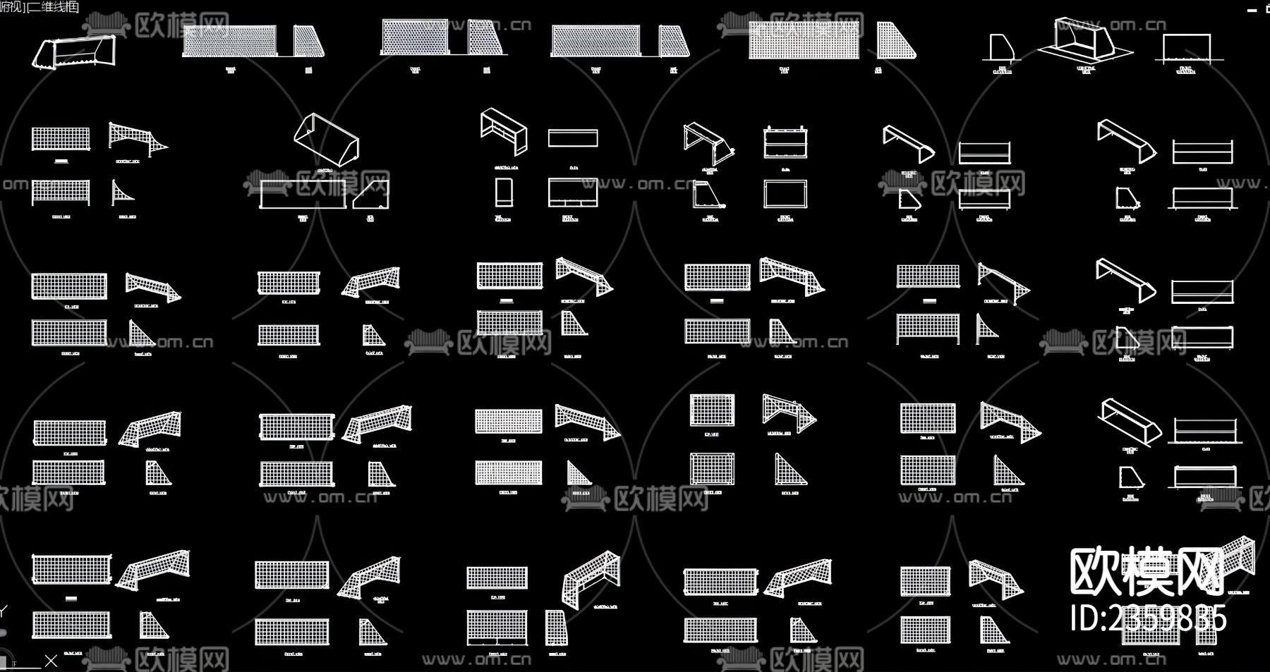 足球网cad图库下载（渲染图8）