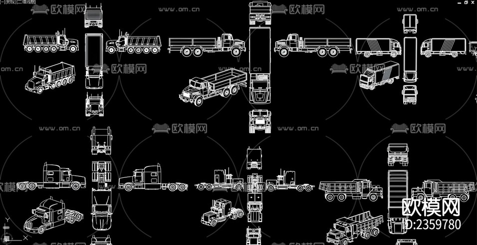 各種車(chē)輛cad圖庫(kù)下載(渲染圖5)