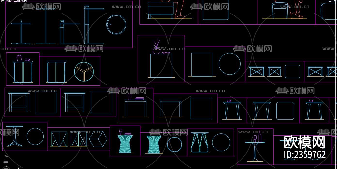 箱式凳子cad图库下载（渲染图5）
