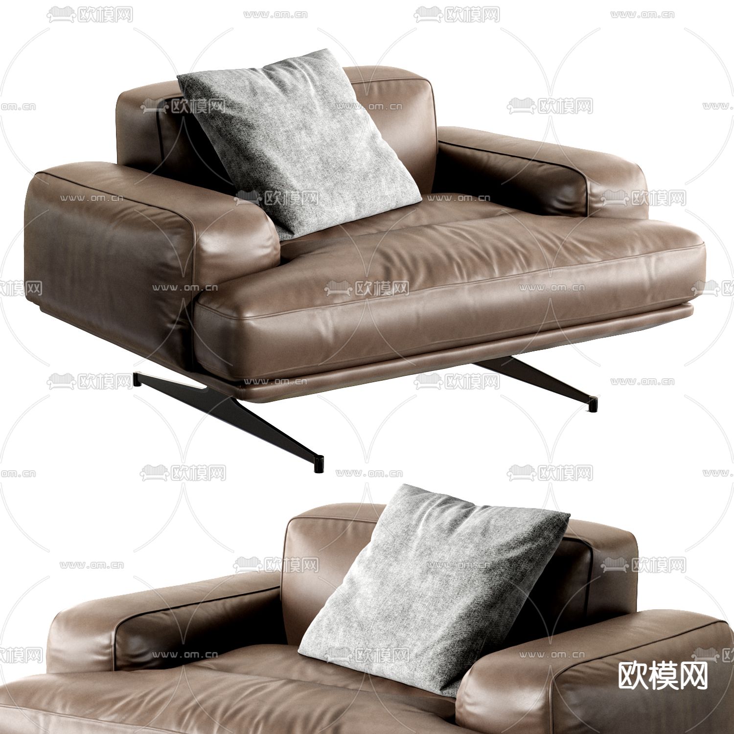 MISSANA 单人沙发3d模型下载（渲染图1）