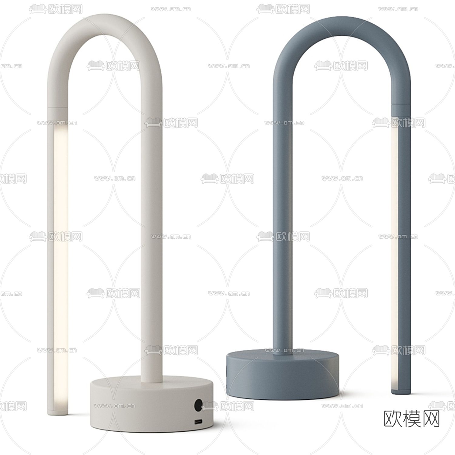 现代台灯3d模型下载（渲染图1）