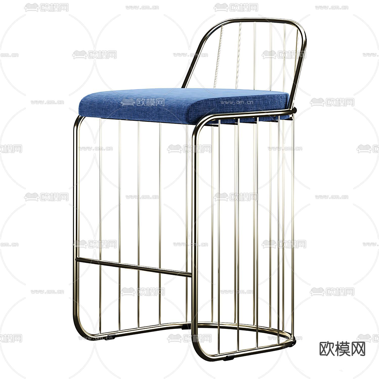 pertica 吧台椅 酒吧椅3d模型下载（渲染图2）